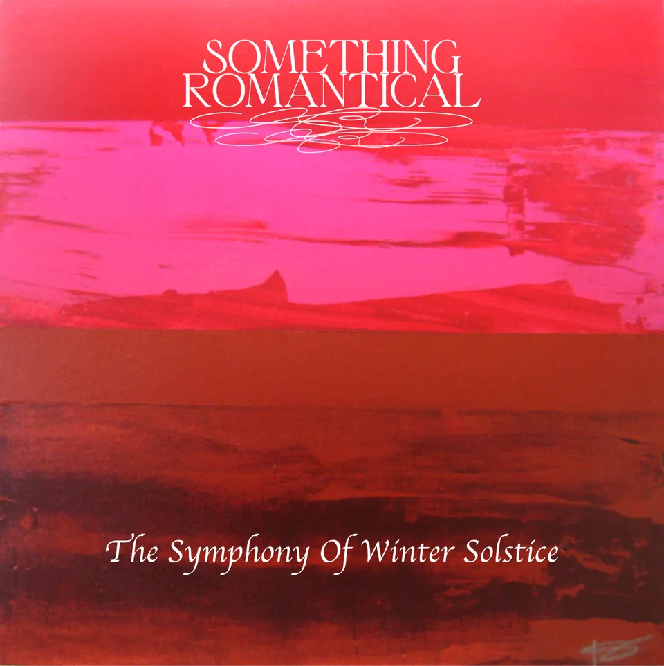 The Symphony of Winter Solstice cover with a red landscape painting by Trace Fryer.
